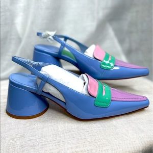 NEW Jeffrey Campbell Ferway Multi Tone Leather Pump 8.5